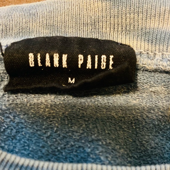 Blank Paige Blue Be Nice Sweater Cropped with Long Sleeves and a denim wash - Picture 7 of 8